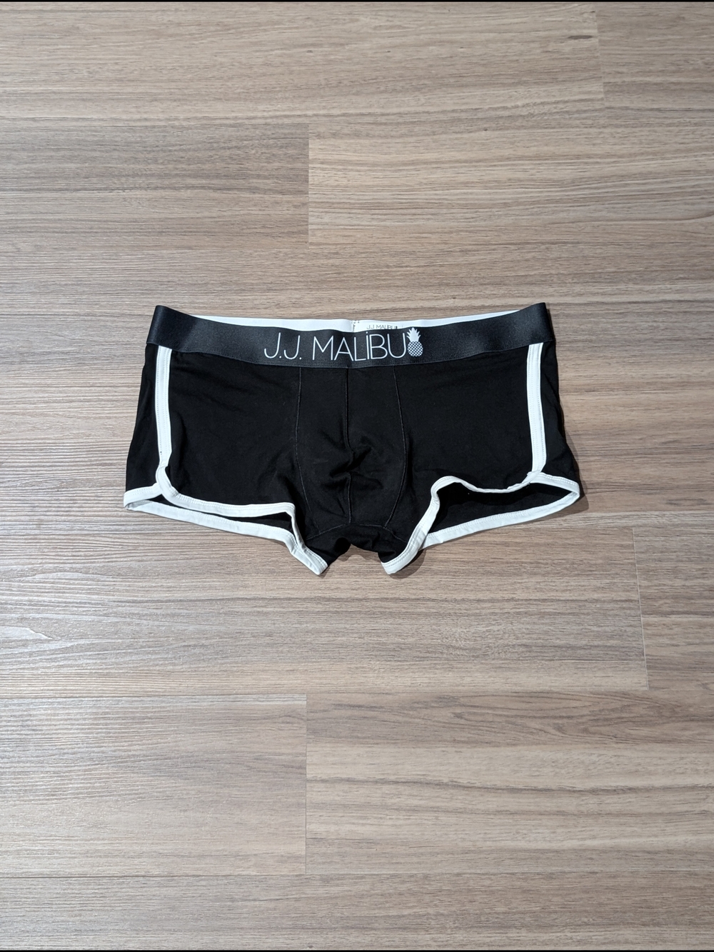 Malibu Black Trunks with White Trim